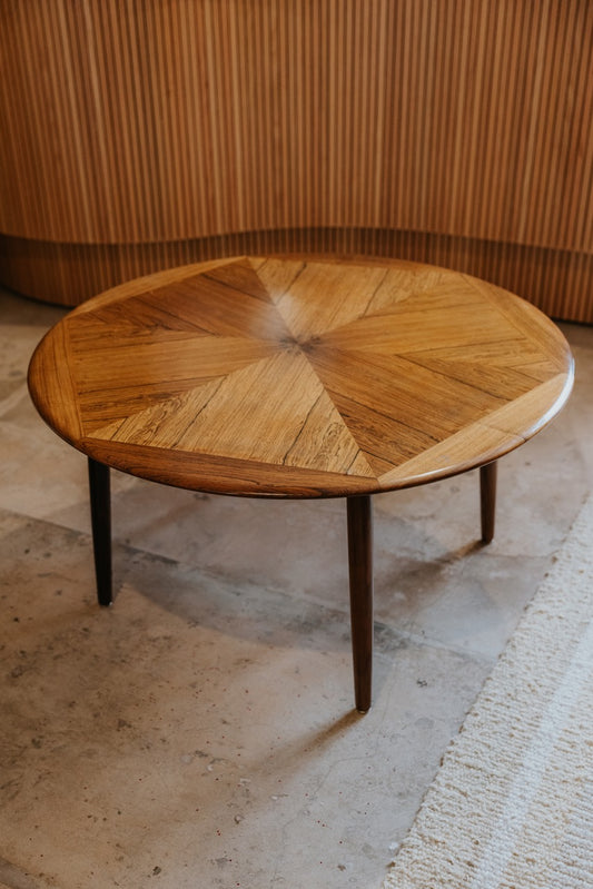 H W Klein Rosewood Inlay Table