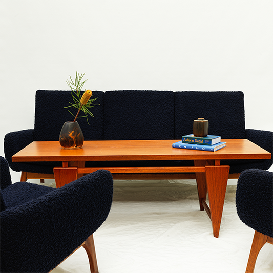 Danish De Luxe 'Ziva' Boucle Sofa Set