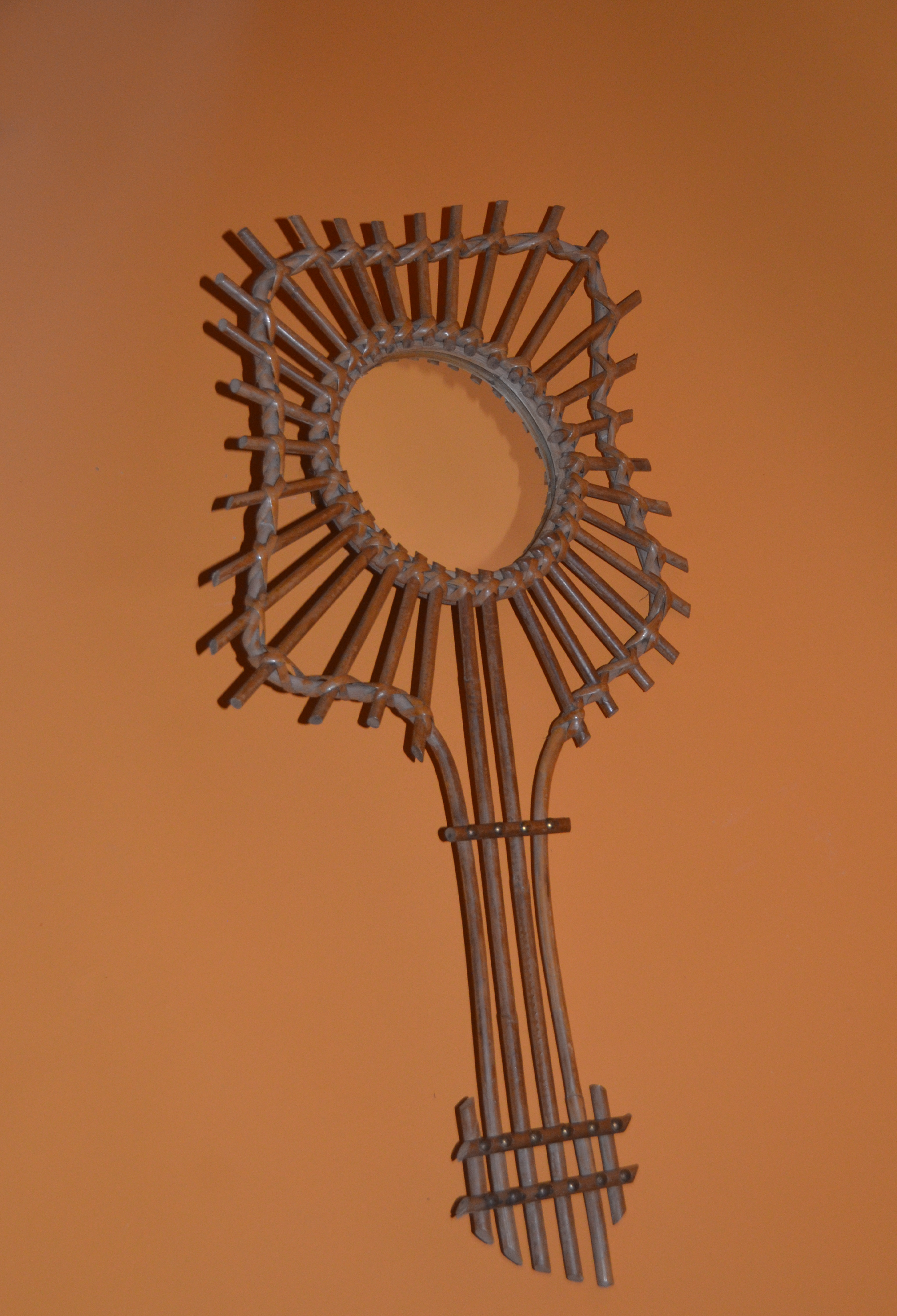 Asymmetrical Cane Mirror