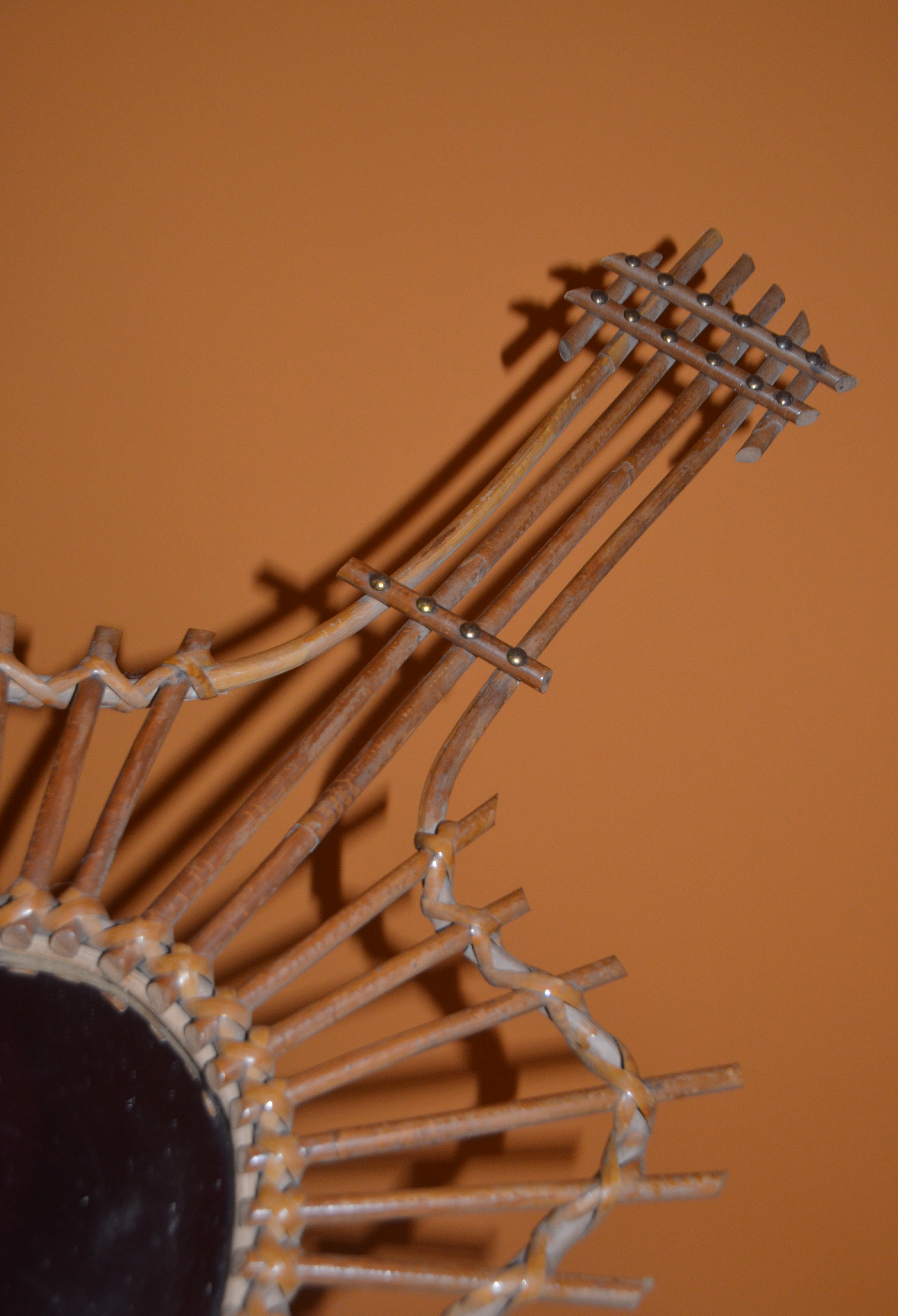 Asymmetrical Cane Mirror