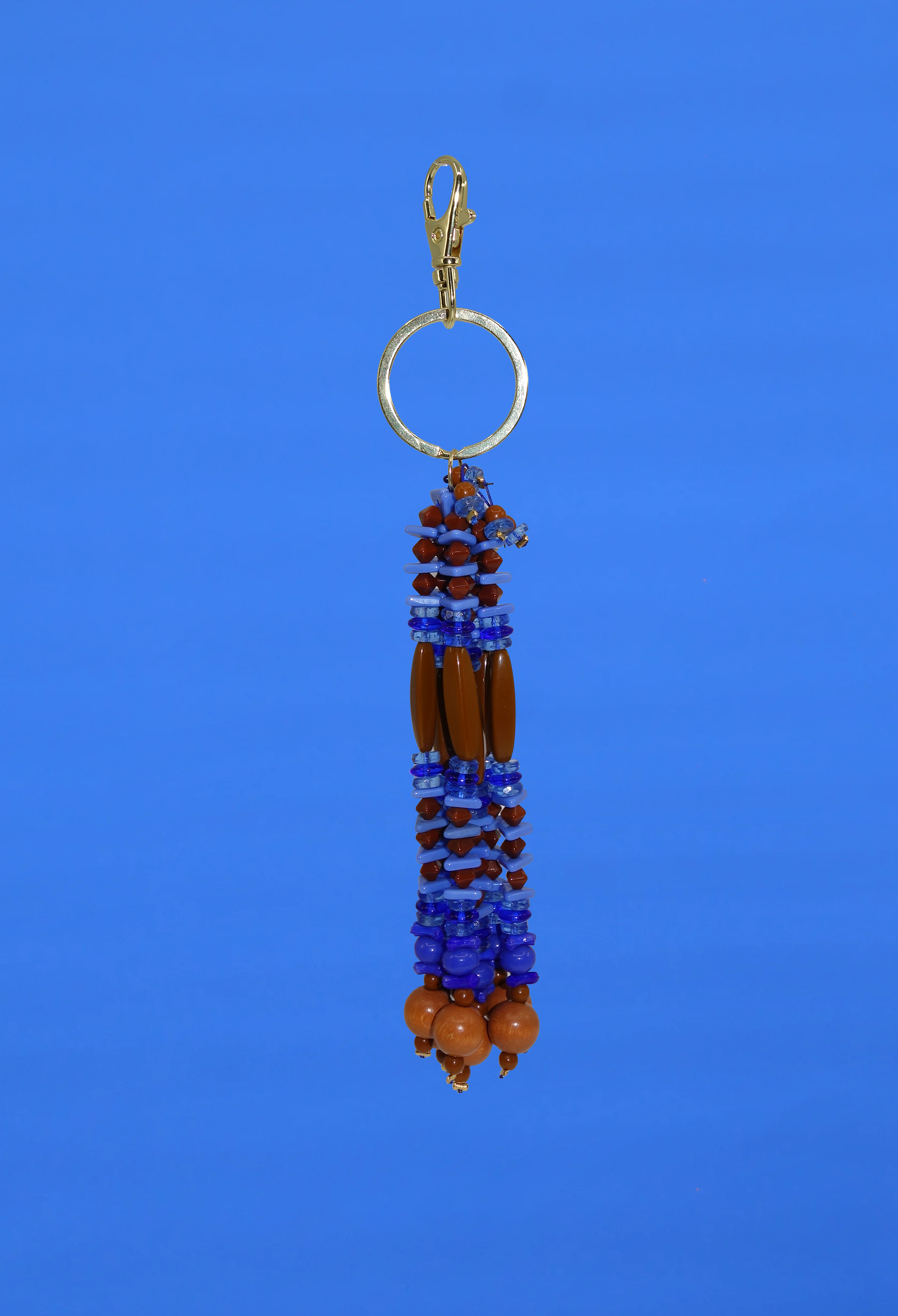Blue + Brown Tassel