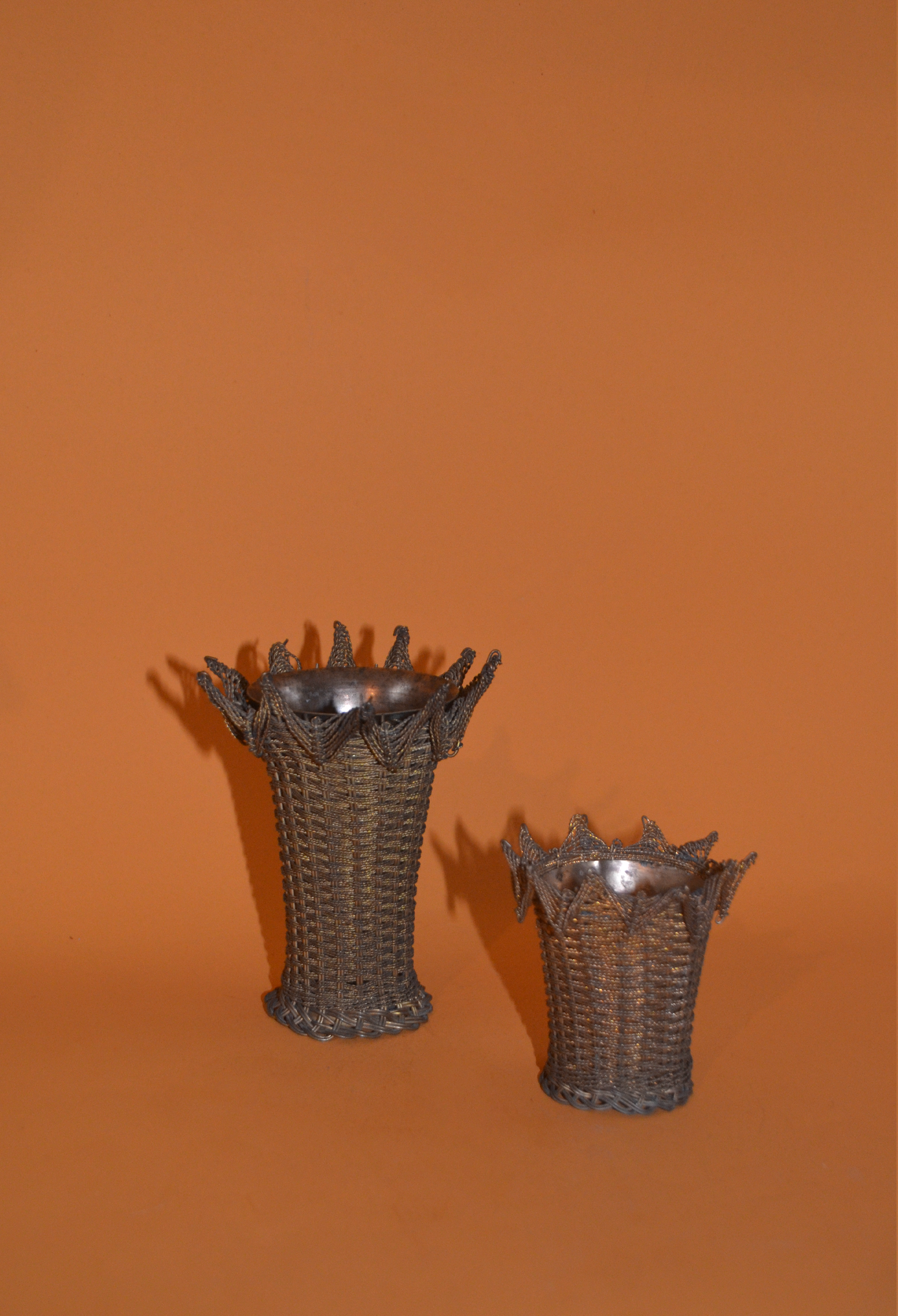 Woven Brass & Copper Vessels