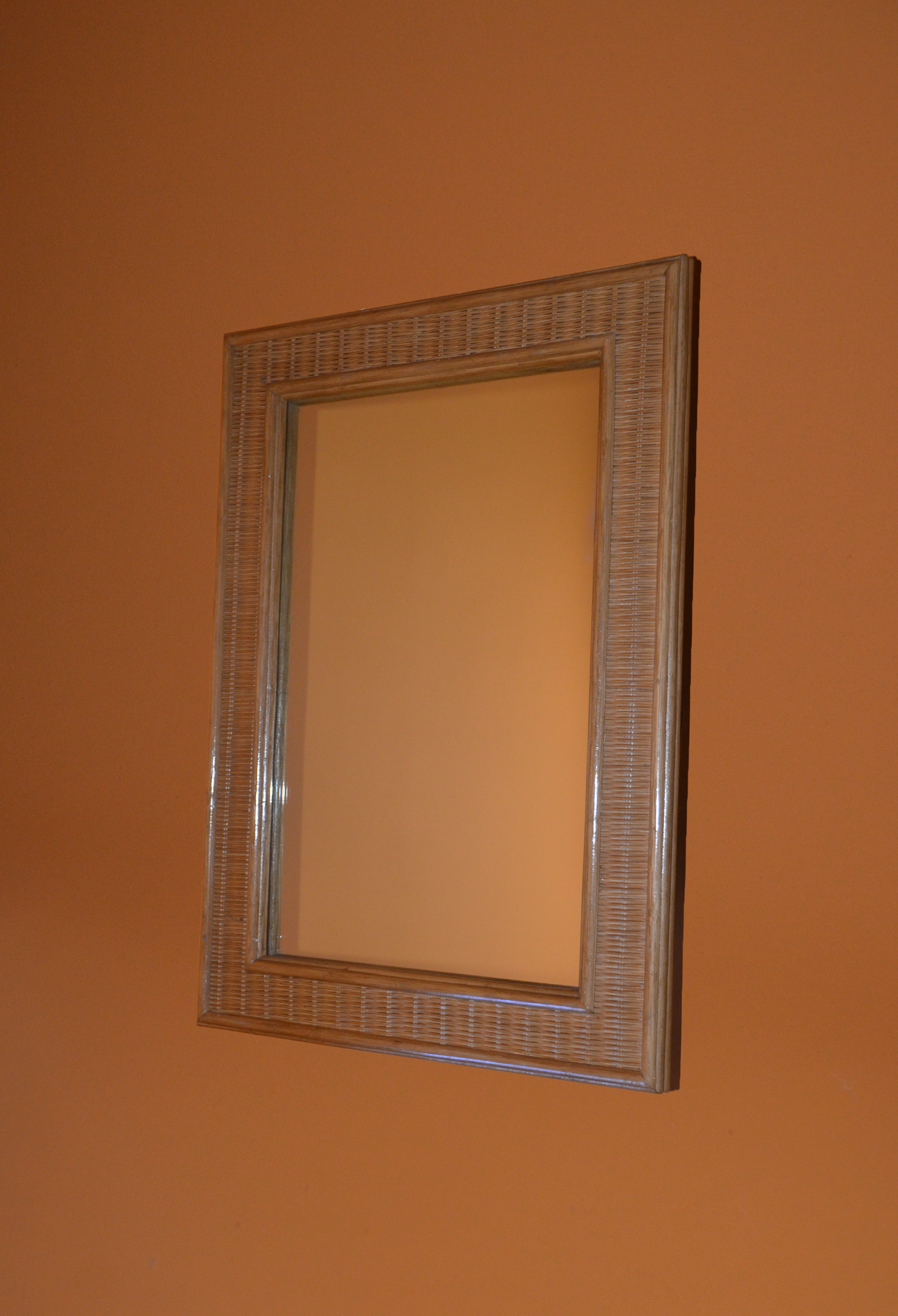Cane Framed Mirror