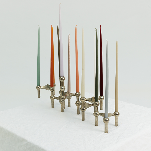 STOFF| Chrome Nagel Candle Holder