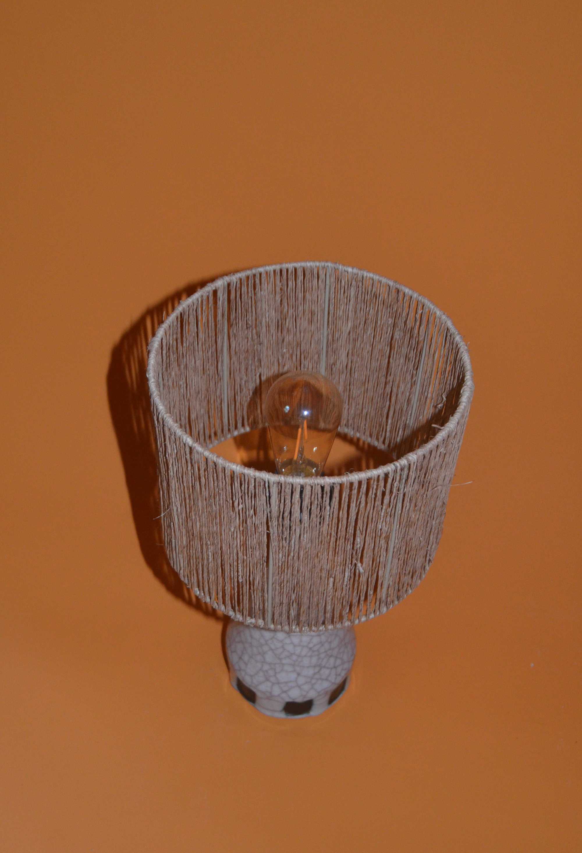 Ceramic Cracked Effect Lamp Base