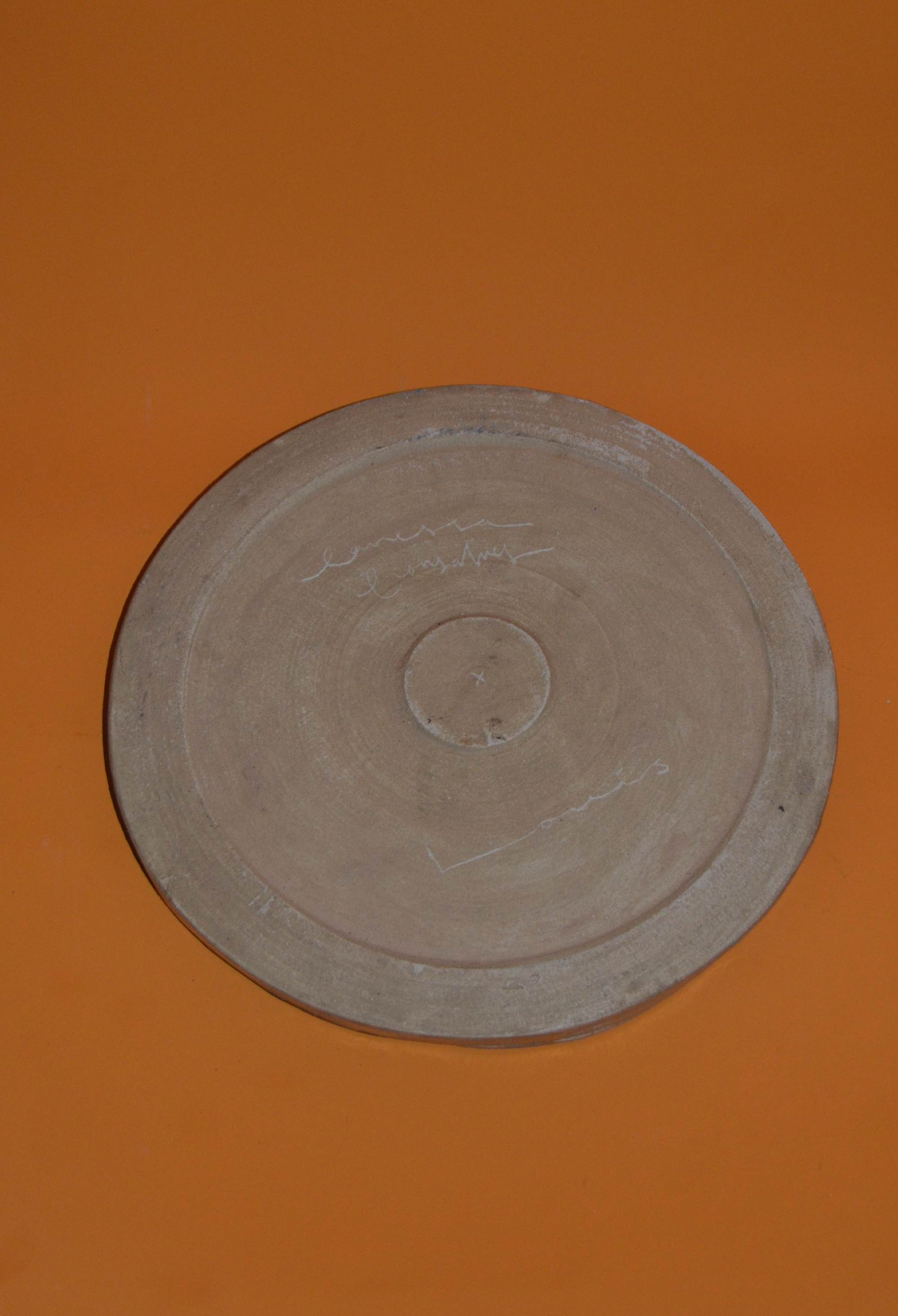 Large Ceramic Blue Serving Plate