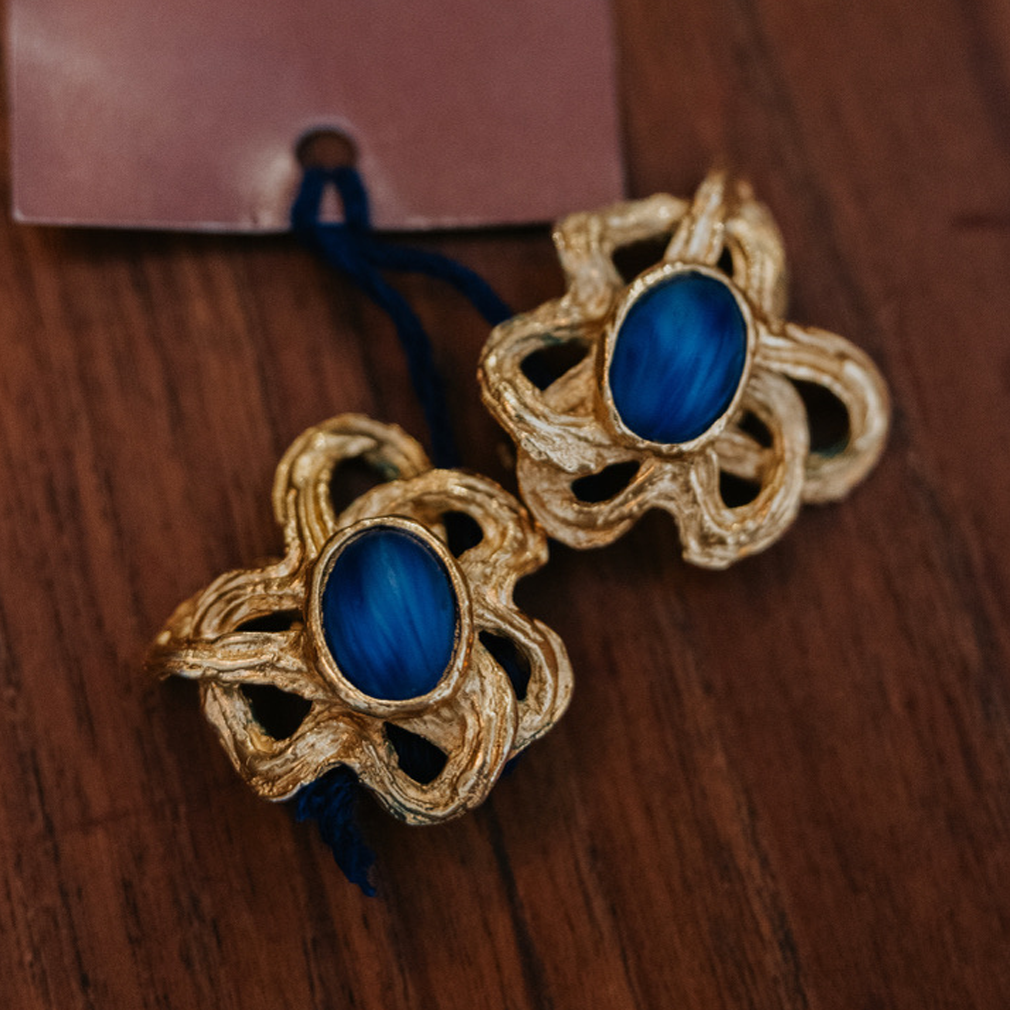 Organic Lapis Lazuli Earrings | Lanvin