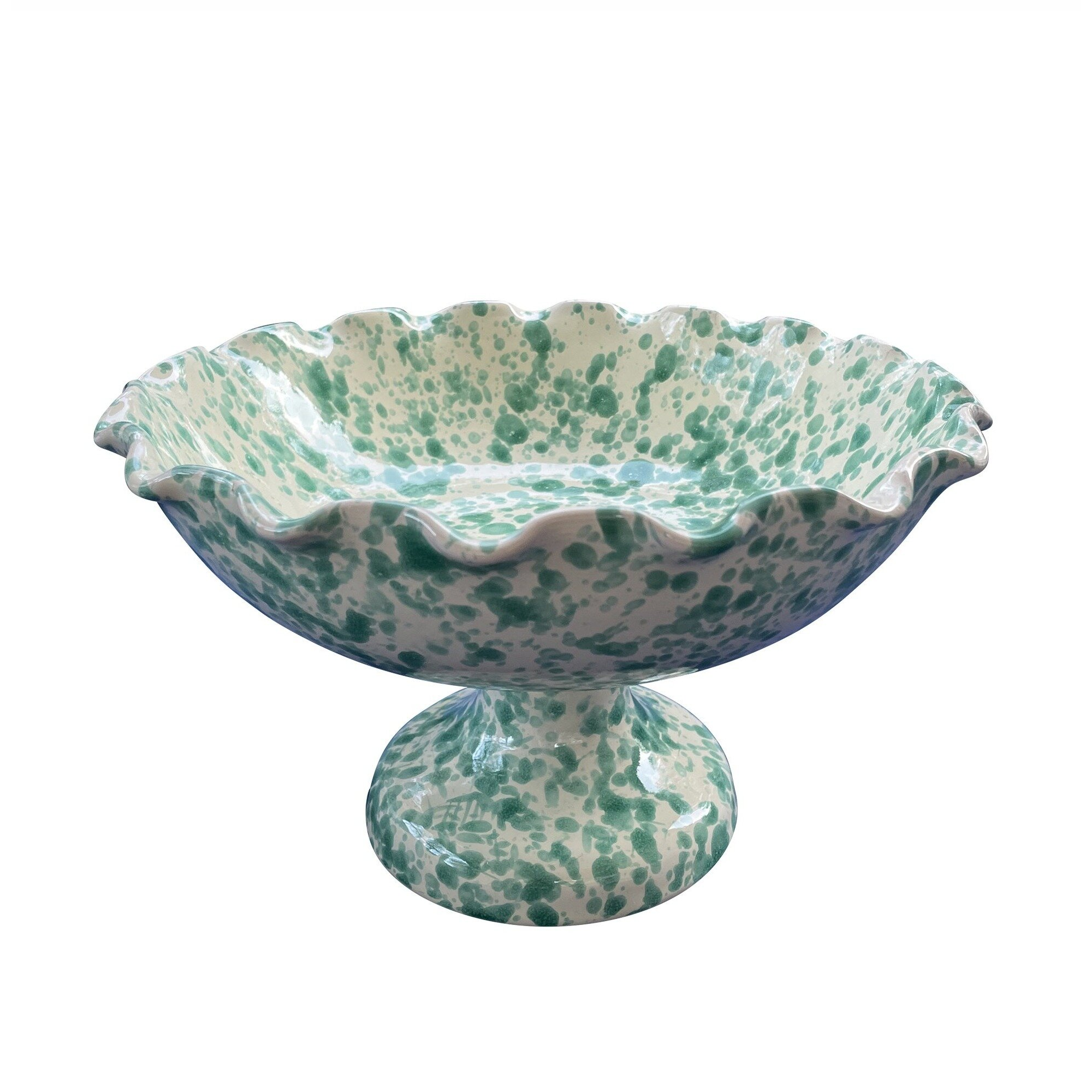 Ceramic Fruit Bowl Stand | Sea Foam