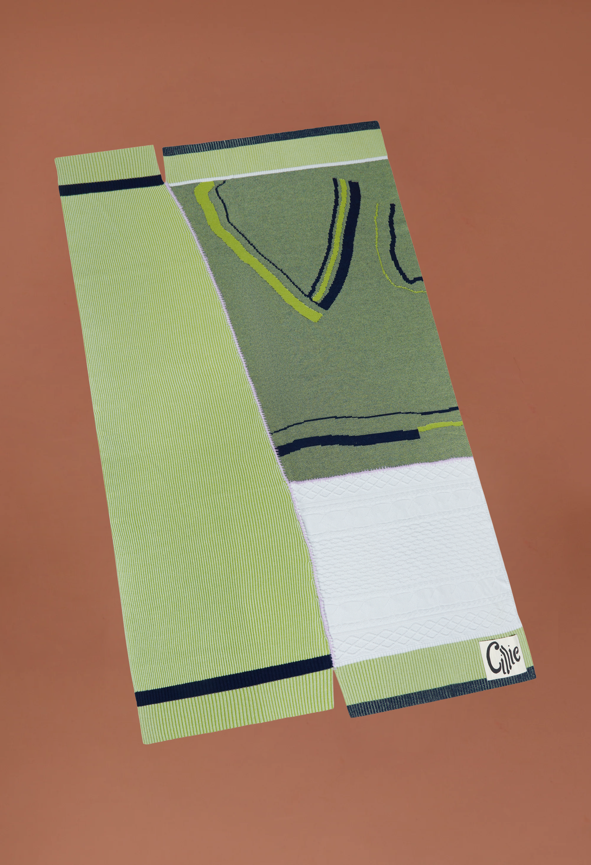 Knitted Patchwork Throw | Cabbage