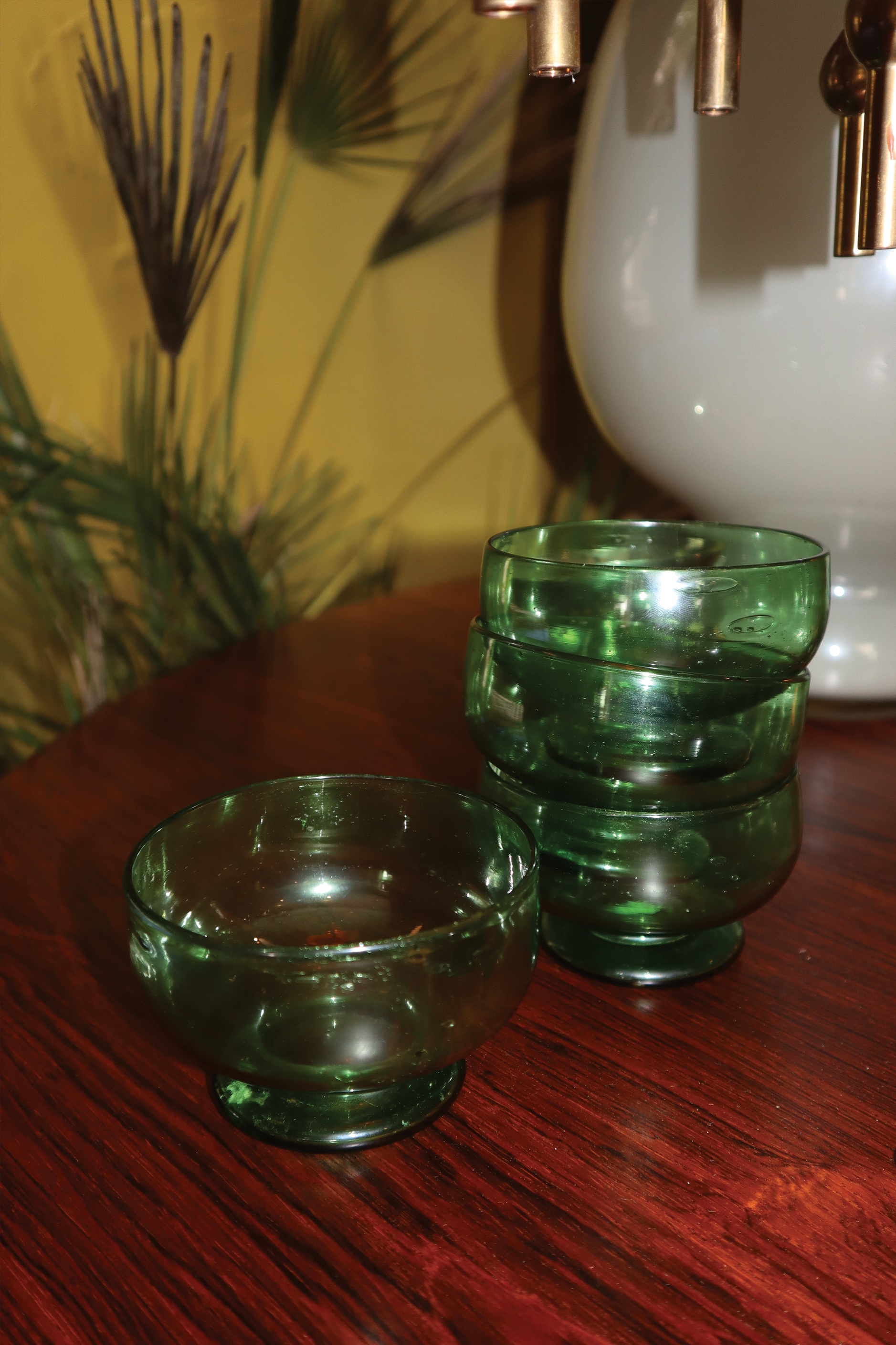Vert Glass Dessert Bowls