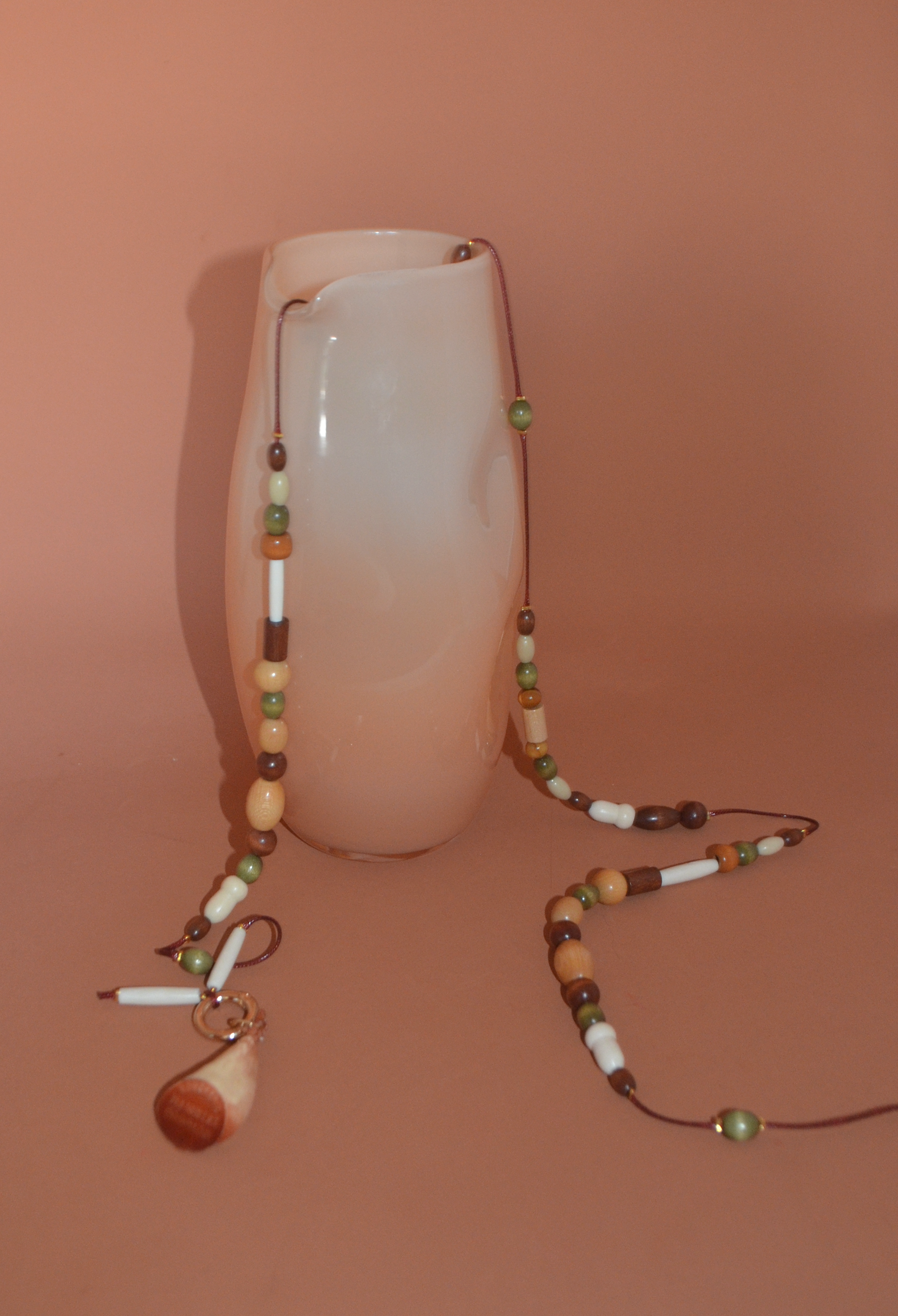 'Jiggling Jamon' Beaded Cross Body Strap