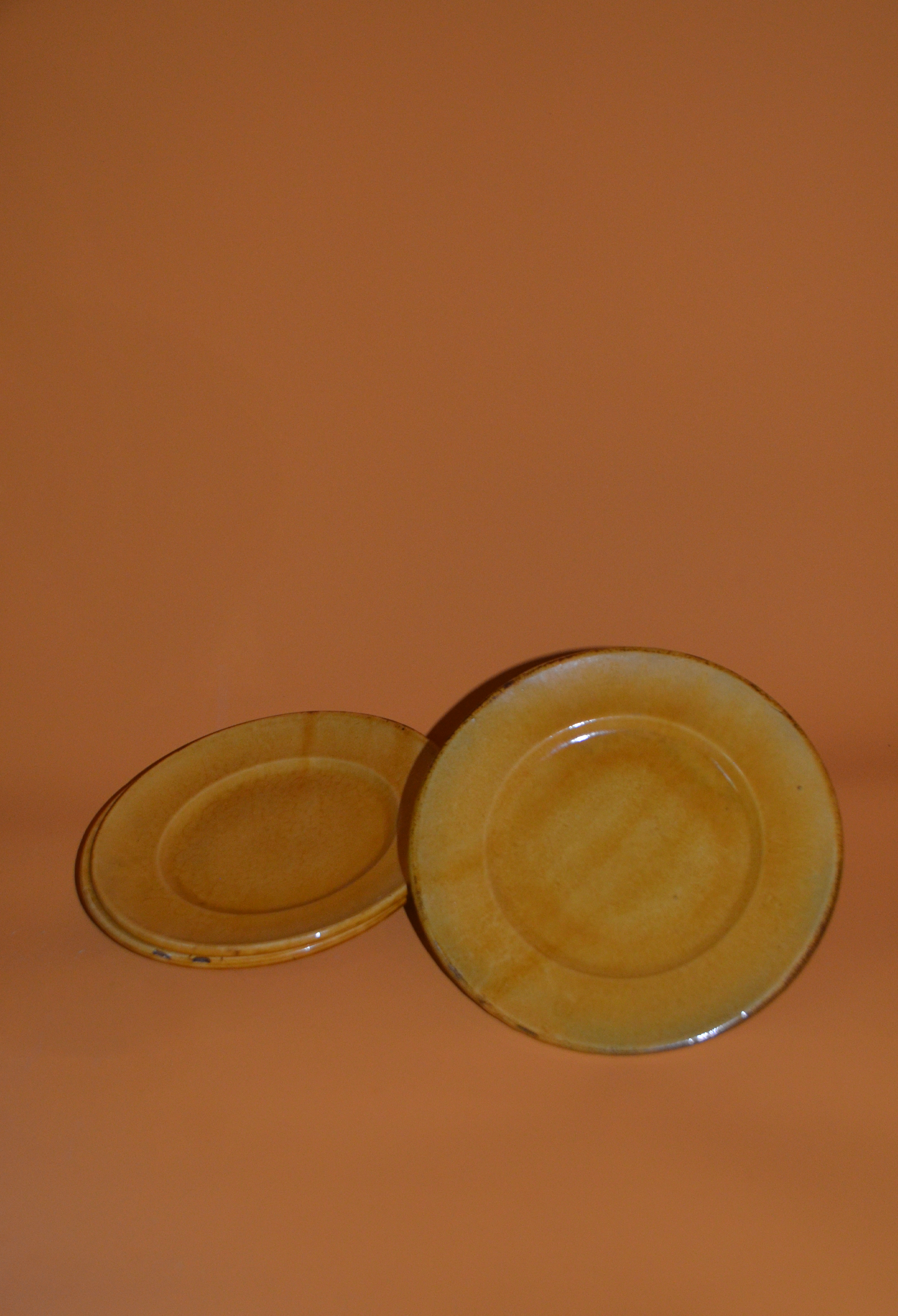 Ochre Vallauris Ceramiche Plates