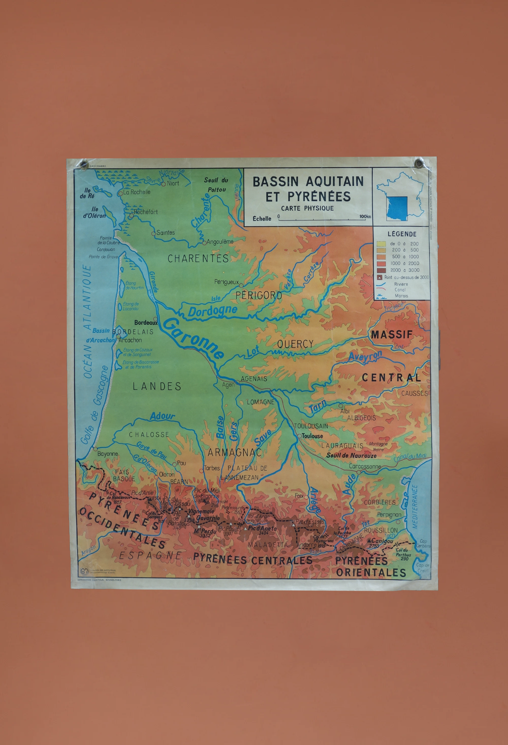 Bassin Aquitain Et Pyrénées/ Alpes - Jura Plaine Saône - Rhône Cartographie