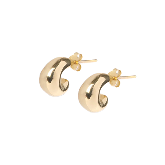 DINOSAUR DESIGNS| Small Liquid Loop Earrings | Brass