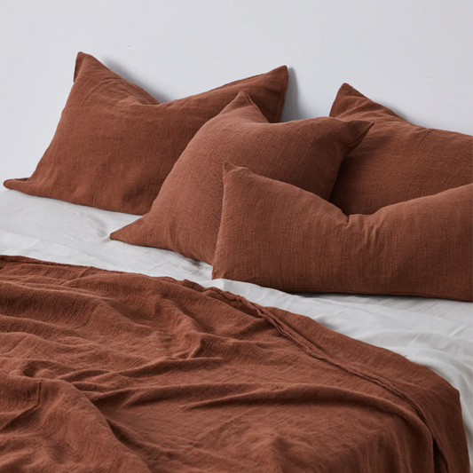 IN BED| Square Cushion Cover | Walnut