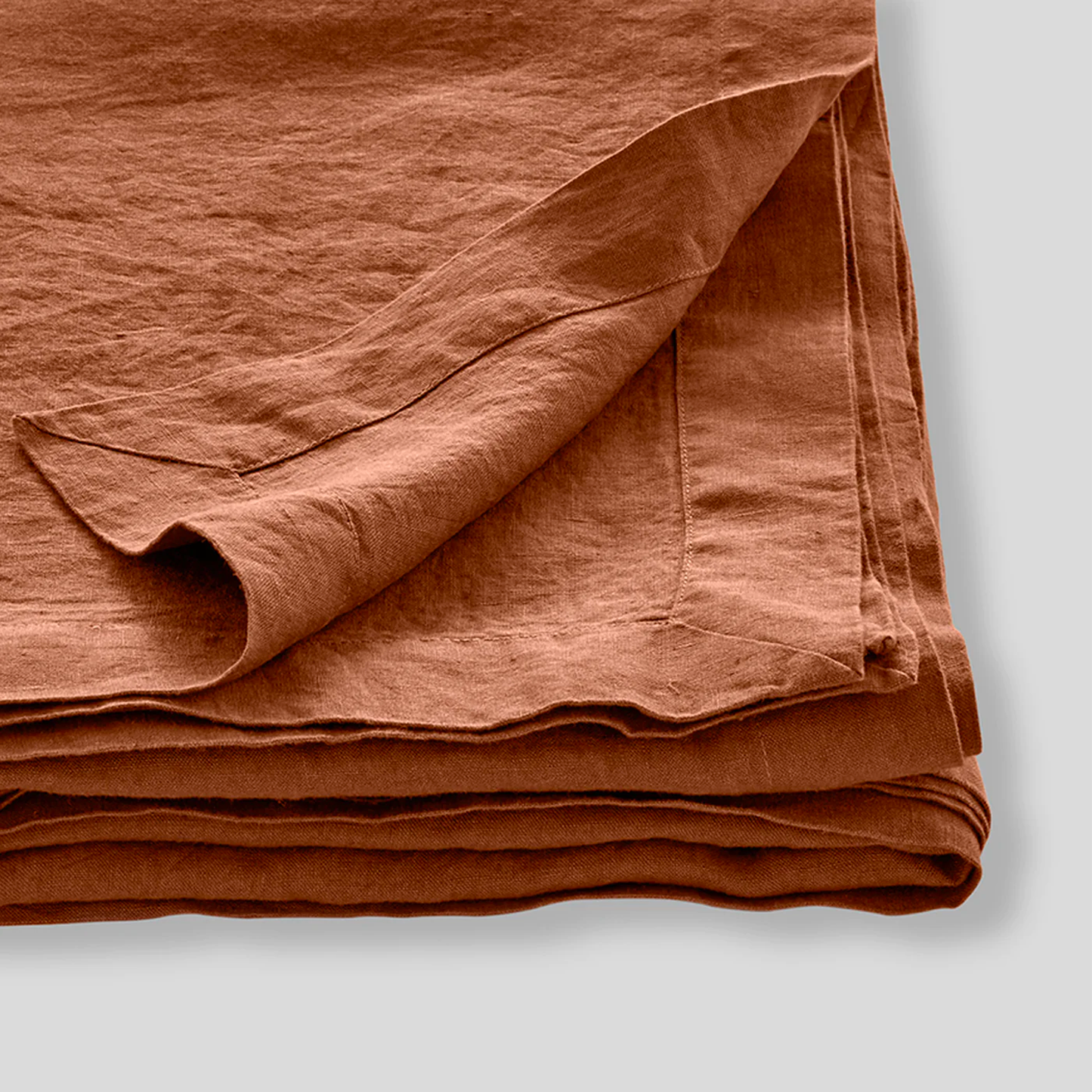 IN BED | 100% Linen Table Cloth | Toffee