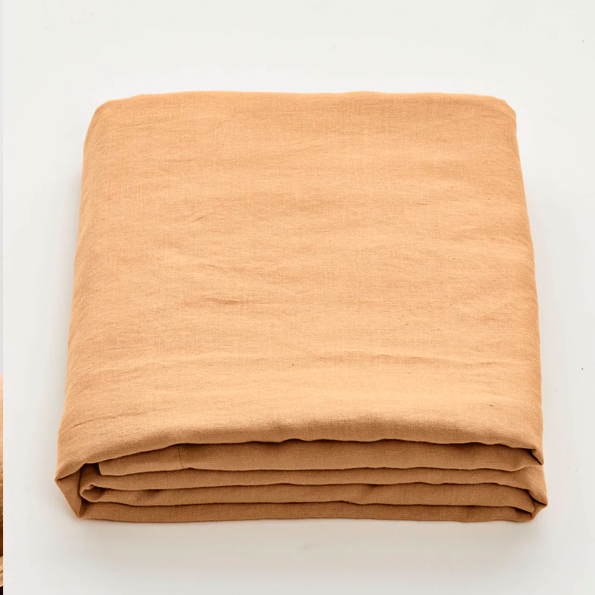 IN BED| 100% Linen Duvet Cover | Tan