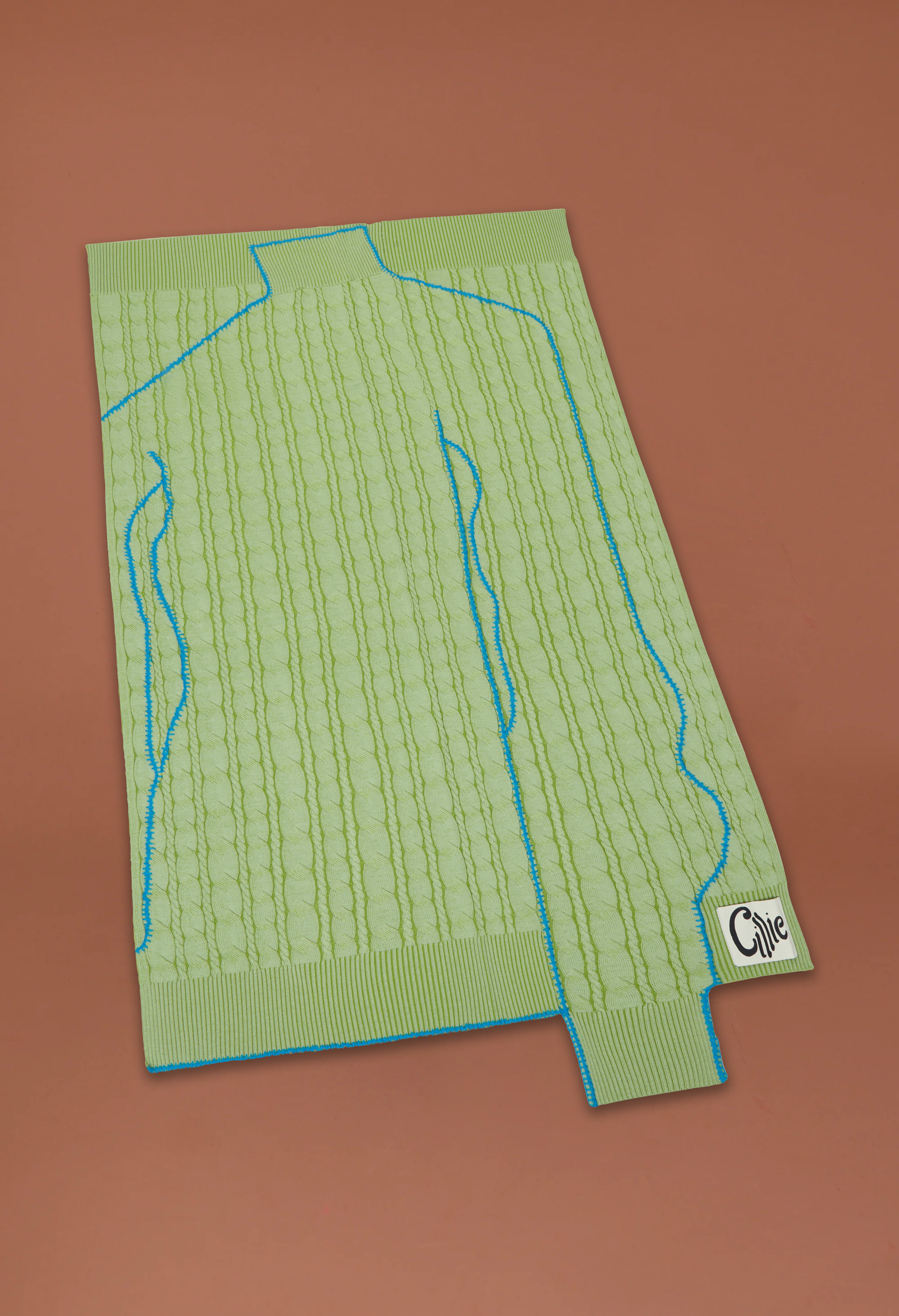 Knitted Sweater Throw | Cabbage