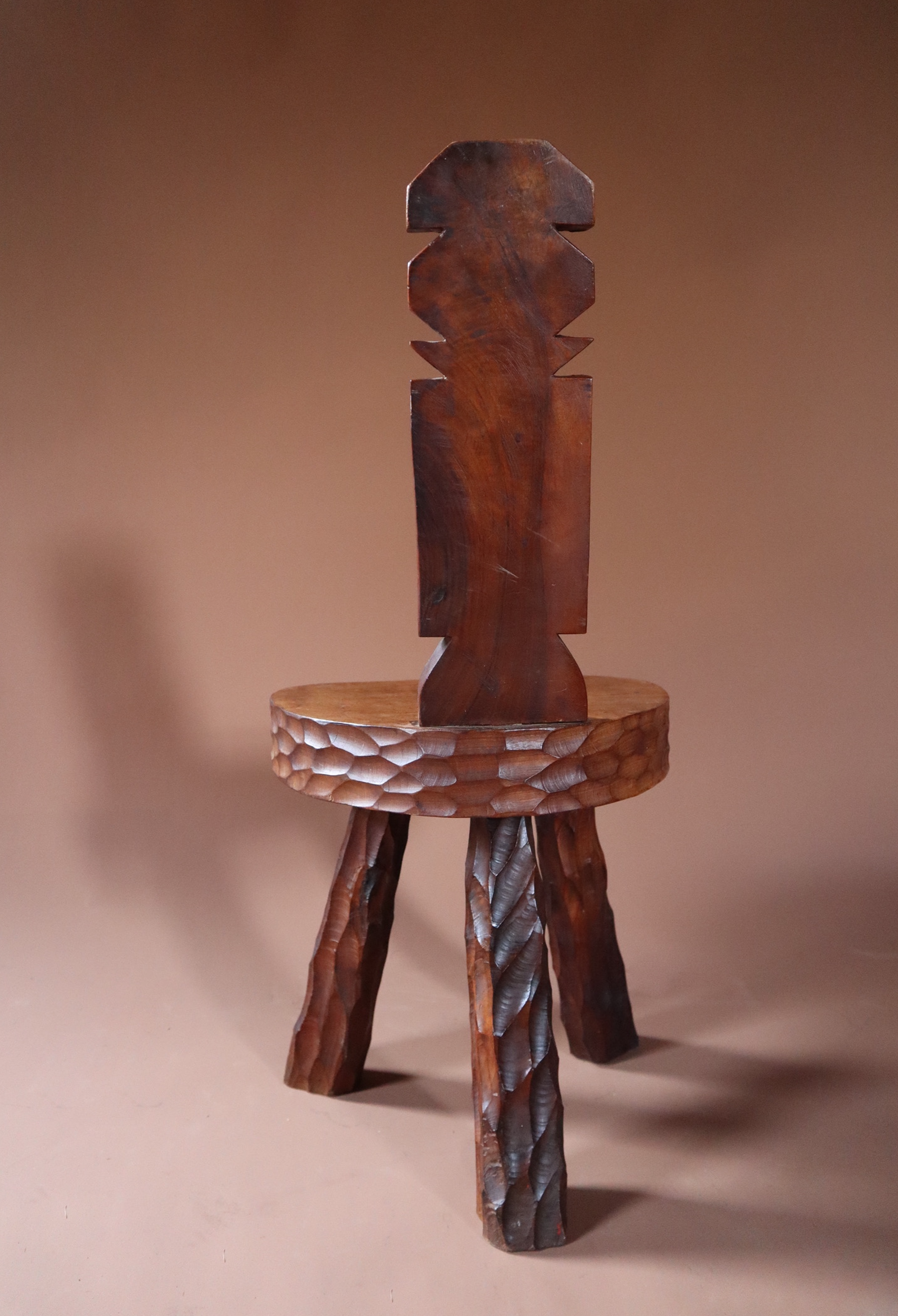 High Back Brutalist Chair