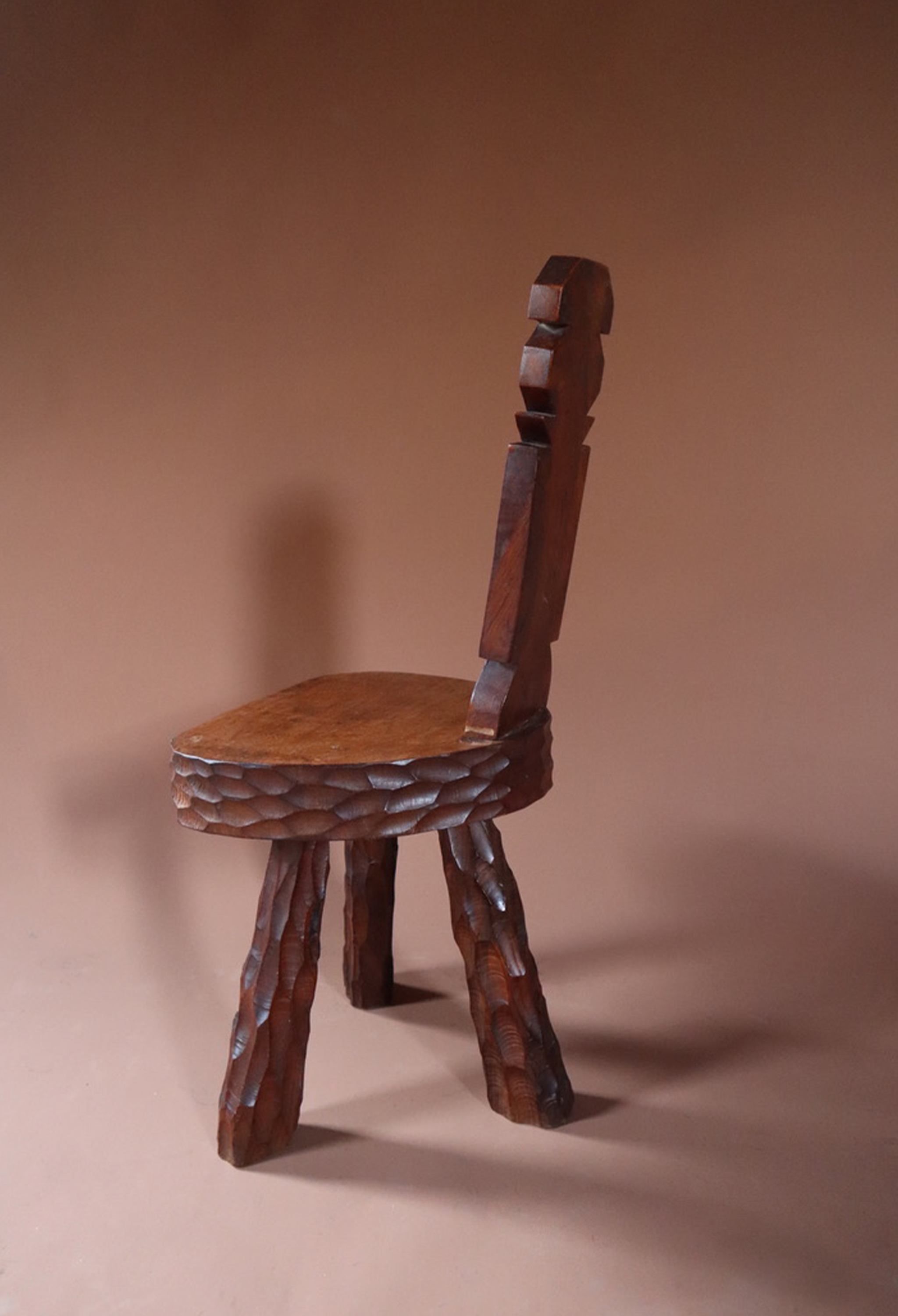 High Back Brutalist Chair
