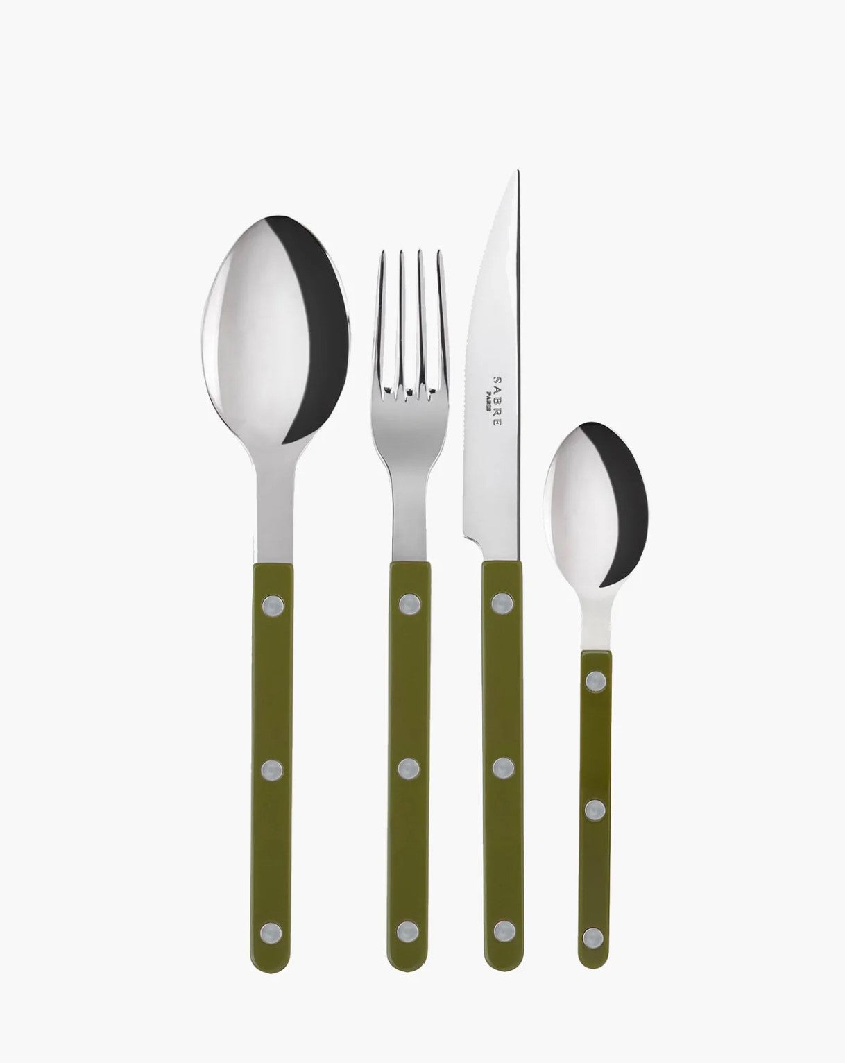 SABRE| 24pc Bistrot Cutlery Set | Fern Green