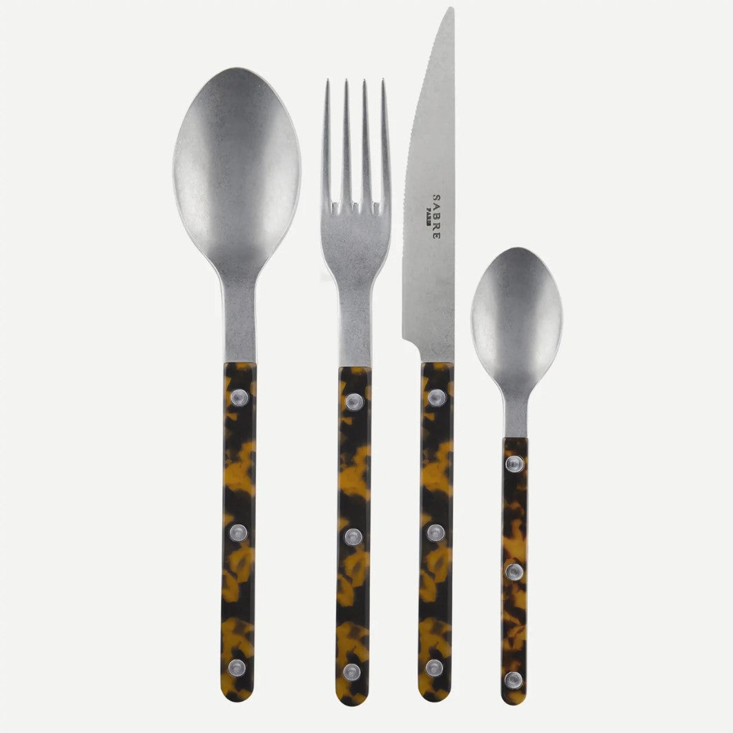 SABRE|24pc Bistrot Cutlery Set | Tortoise