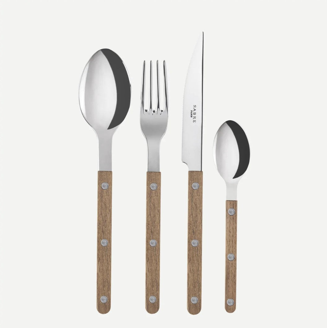 SABRE|24pc Bistrot Cutlery Set | Teak