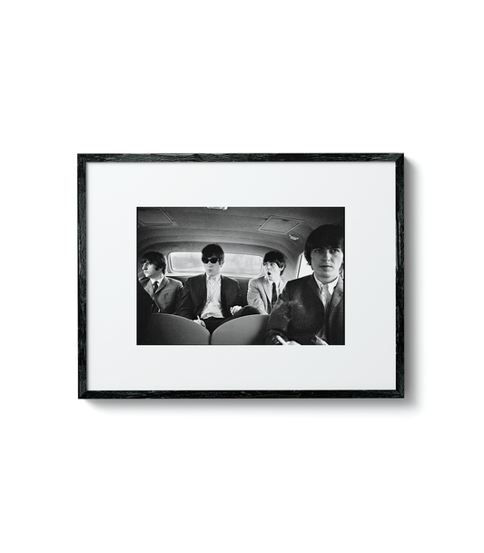 The Beatles in Limo, 1964 by Curt Gunther