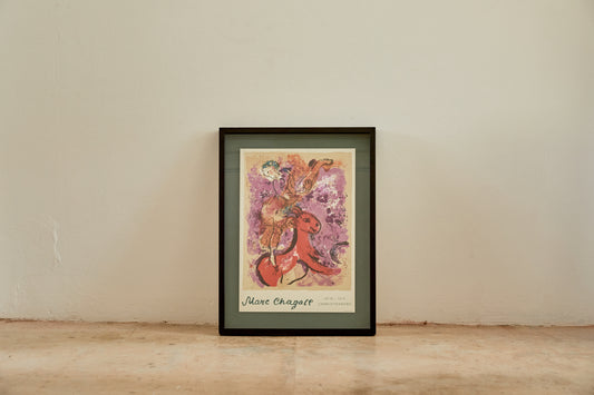 Marc Chagall 'L'écuyère au cheval rouge' Charlottenborg Exhibition Poster