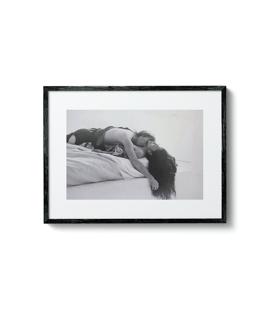 John & Yoko in bed, NYC 1980 by Allan Tannenbaum