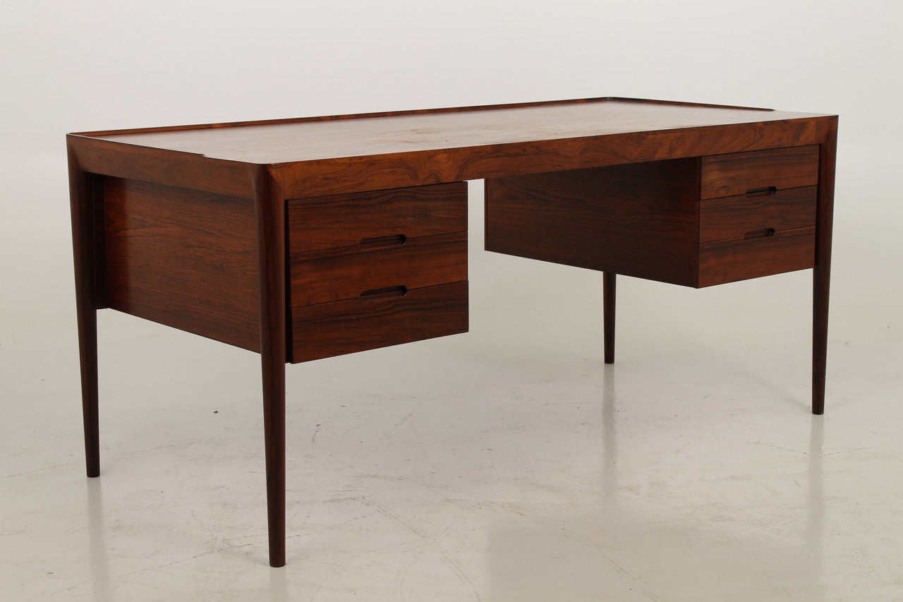 Rosewood Desk by Haslev Møbelsnedkeri