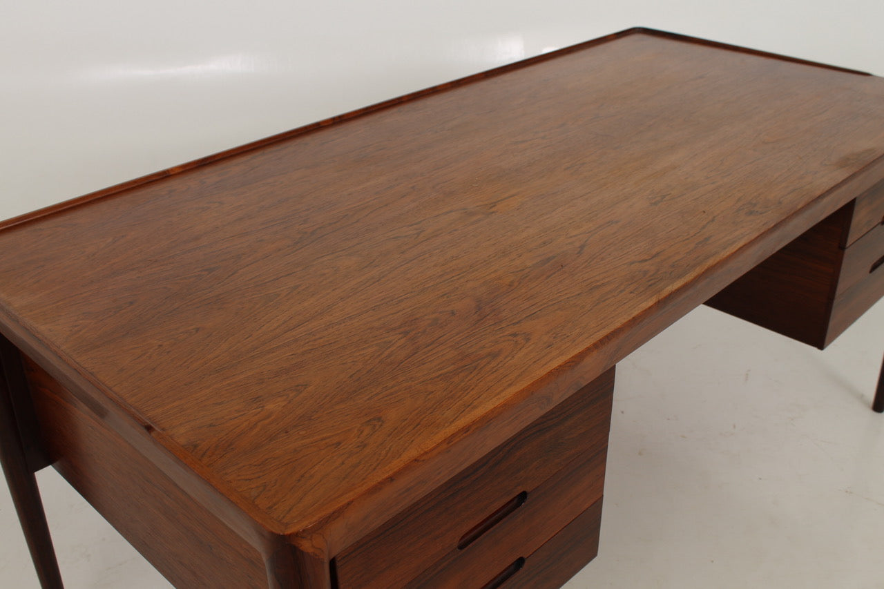 Rosewood Desk by Haslev Møbelsnedkeri